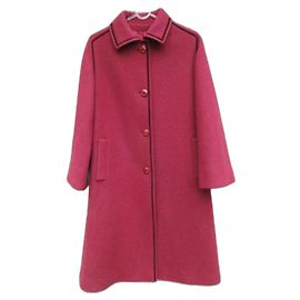 Autre Marque Abrigo rojo de lana Simone Cressent para Zaïontz Talla 38