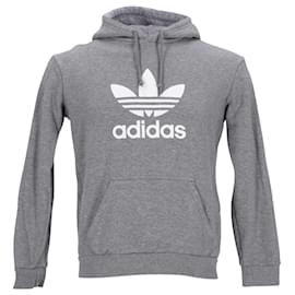 Adidas Logo Hoodie aus grauer Baumwolle - Autre Marque