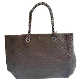 Dolce & Gabbana Ledertasche Beige