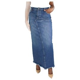 Autre Marque Gonna lunga in denim blu - taglia UK 14