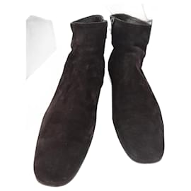 Prada Men's Deerskin Boots Dark Brown Size 44