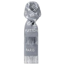 Sciarpa Louis Vuitton All About MNG Grigia in Lana