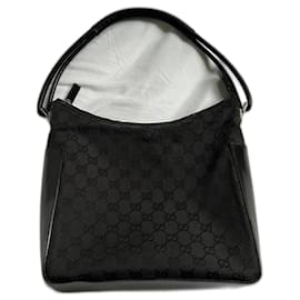 Borsa Hobo Gucci Nera e Grigia in Pelle