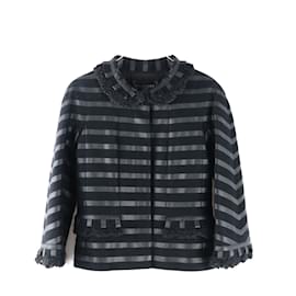 CHANEL - Kaschmirjacke mit Peter-Pan-Kragen (Größe 34)