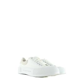 ALEXANDER MCQUEEN - Baskets Deck en toile blanche (T38.5)