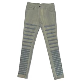 3.1 Phillip Lim Shredded Skinny Jeans Blau Baumwolle