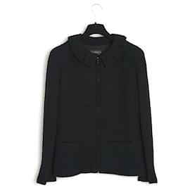 Chanel fr40 Jackenset HW1997 Schwarzes Wollbouclette