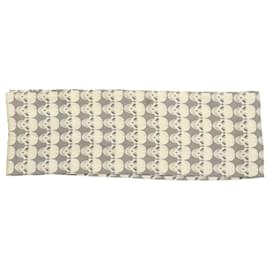Thomas Wylde Foulard avvolgente con sciarpa lunga grigia con stampa di teschi