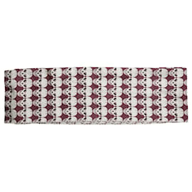 Thomas Wylde Foulard avvolgente con sciarpa lunga viola con stampa di teschi