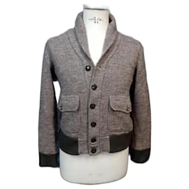 Blazer CP Company in lana marrone chiaro