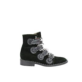 Botas de terciopelo con hebilla - Givenchy