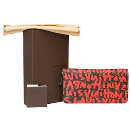 Accesorio LOUIS VUITTON Zippy en lona marrón - 101586