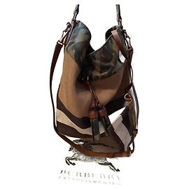 Borsa Burberry in pelle beige