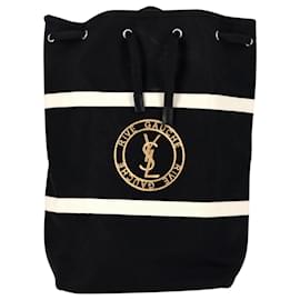 Zaino Saint Laurent Rive Gauche in tela nera