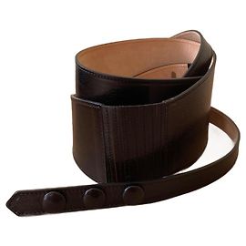 Cintura Isabel Marant in pelle nera 80 cm