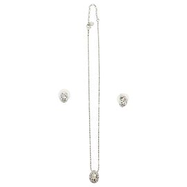 Orecchini e collana Swarovski Born Set in metallo argentato