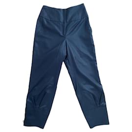 Céline Hose blau aus Wolle