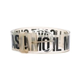 Cinturón Moschino De Goma Transparente