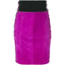Gonna Gianfranco Ferré in camoscio fucsia