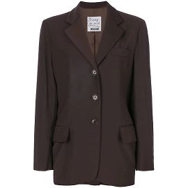 Moschino Brown Wool Blazer