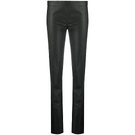 Gianfranco Ferré Pantalones pitillo de lana gris oscuro
