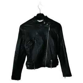 Ebène by Assuline Bikerjacke aus schwarzem Lammleder