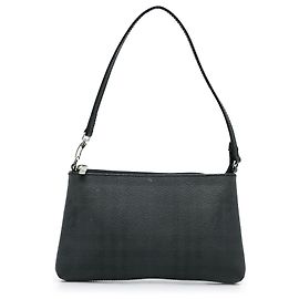 Baguette Burberry con motivo check fumo nero