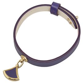 Bulgari Bracciale in pelle Bvlgari Diva viola