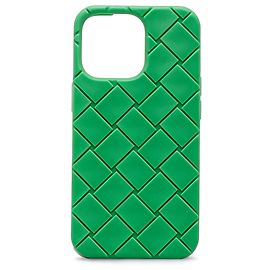 iPhone in silicone intrecciato verde Bottega Veneta 13 Pro Case