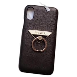Prada iPhone 11 Hülle Saffiano Schwarz