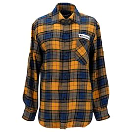 Camisa a cuadros de Acne Studios en franela de algodón multicolor