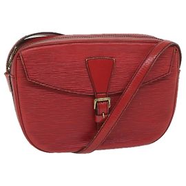 LOUIS VUITTON Epi Jeune Fille Umhängetasche Rot M.52157 LV Auth 60225