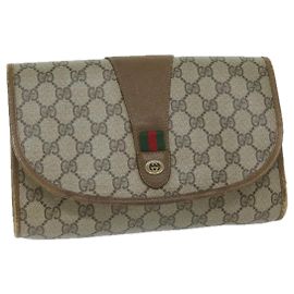 Pochette GUCCI GG Supreme Web Sherry Line Beige Rosso 89 01 030 Aut5314