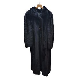 Abrigo de piel marrón oscuro Christian Dior