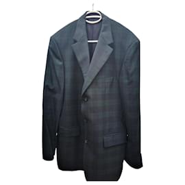 Burberry Blazer Jacket Dark Green Cotton