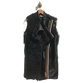 BOUCHRA JARRAR Chaquetas T.FR 38 Cuero