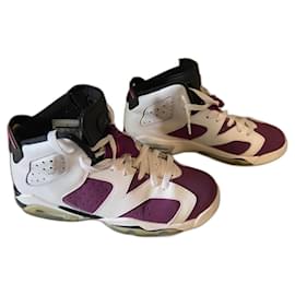 Zapatillas Nike Jordan 6 Retro Grape Blanco Morado Cuero