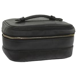 CHANEL Vanity Pochette per cosmetici Pelle Nera CC Auth 59984