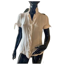 Blusa Barbara Bui in seta e pizzo crema