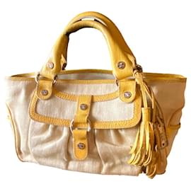 Borsa Céline Boogie Beige in Tela