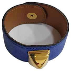 Hermès Medor Lederarmband blau