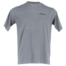 Autre Marque Camiseta Patagonia Logo Manga Corta De Algodón Gris