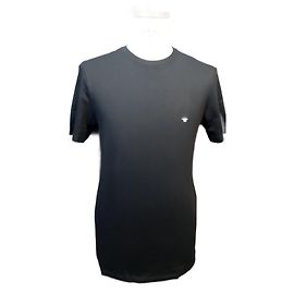 Christian Dior Rundhals-Pullover aus Baumwolle Marineblau