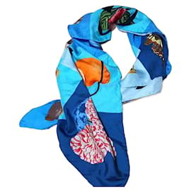 Sciarpa Gucci in seta multicolore