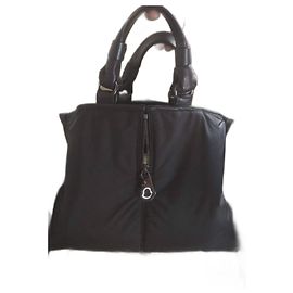 Borsa Tote Moncler Nera in Sintetico