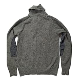 Paul Smith Jeanspullover Grau aus Wolle und Nylon