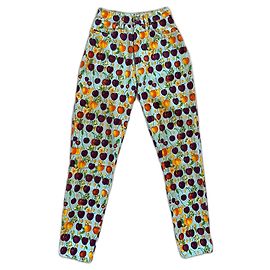 Jeans Mom Versace Jeans Couture Estampado Cerezas