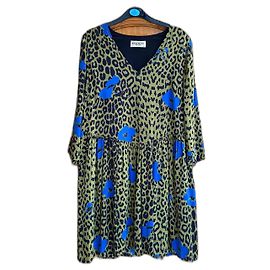 Essentiel Antwerp Seidenkleid Grün