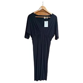 Ganni Kleid schwarz aus Viskose