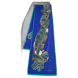 Lanvin Seidenschal Blau